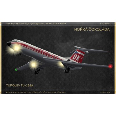 Choco Pola Tupolev Tu-134A, hořká 250 g – Zboží Mobilmania