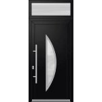 OknaDvereNaMiru.cz Vchodové dveře INOX 1425 + Nadsvětlík bílá 105 x 220 cm – Zboží Mobilmania
