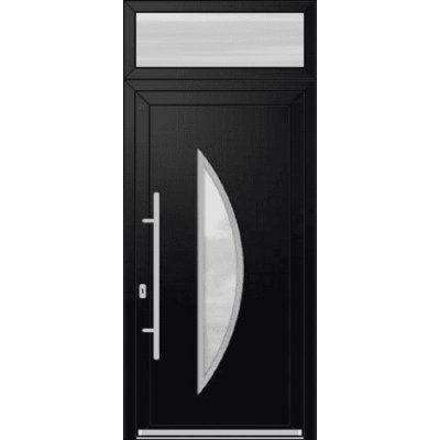 OknaDvereNaMiru.cz Vchodové dveře INOX 1425 + Nadsvětlík bílá 105 x 220 cm – Zboží Mobilmania