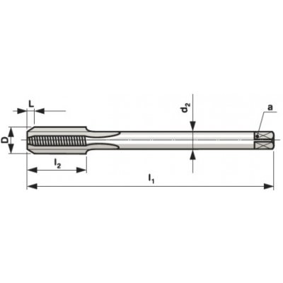 BUČOVICE TOOLS Strojní závitník s přímou drážkou din376/c m18 iso2/6h hsse (182120) – Hledejceny.cz