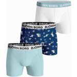 Björn Borg Cotton Stretch Boxer 3P white/print/mint – Hledejceny.cz