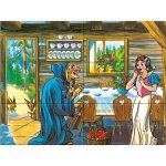 Dino dřevěné obrázkové kostky kubusy Sněhurka 12 kostek – Hledejceny.cz