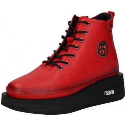 Peon dámská kotníková obuv HB/0948-4 červená – Hledejceny.cz
