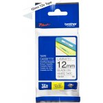 Brother TZE-231, černý tisk bílý podklad, 8m, 12mm – Zboží Dáma