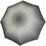 Doppler Fiber Magic Black&White Traced dámský plně automatický deštník černý – Hledejceny.cz