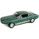 Maisto MA31166GN Ford Mustang Fastback 1967 zelená metalíza 1:18