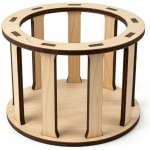 Woody Crafts Konstrukce pro vyplétaný košík kruh 10 cm výška 7 cm – Zboží Dáma