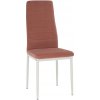 Jídelní židle Kondela Coleta Nova Velvet růžová / bílá