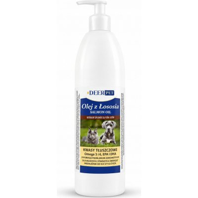 DEER PET Lososový olej pro psa a kočku podpora kůže a srsti 1000 ml – Hledejceny.cz