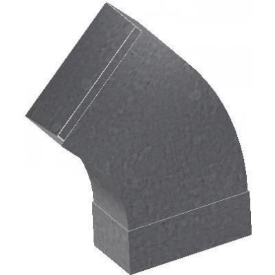 UNITRADE HK Oblouk 45° 50 x 100 horizontální – Hledejceny.cz