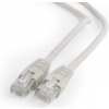síťový kabel Gembird PP6U-0.5M Patch, cat6 UTP, 0,5m, šedý