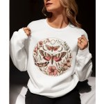 Můry botanická mikina mikina bílá – Zboží Dáma