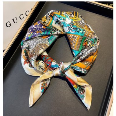 White orchid hedvábný šátek vícebarevný v dárkovém balení – Zbozi.Blesk.cz