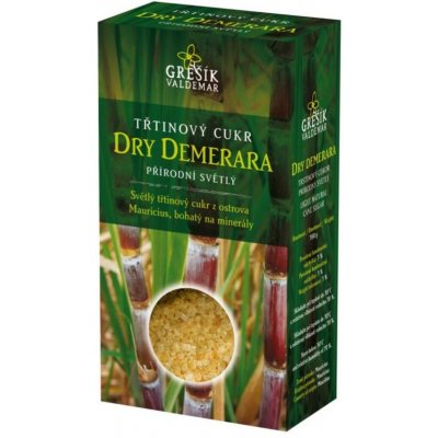 Valdemar Grešík třtinový cukr Dry Demerara, 300 g – Zboží Mobilmania