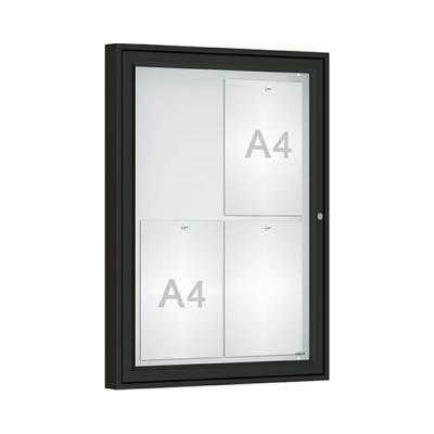 PROCITY Venkovní vitrína Classique, 4 x A4, plexi, černá | Zboží Auto
