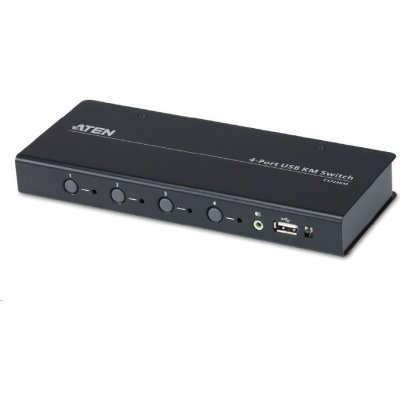 ATEN 4-port KM USB, audio pro přepínání klávesnice a myši – Zbozi.Blesk.cz