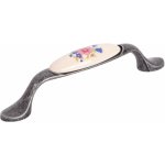 Walteco s kyticí 96 mm stříbrný antik/porcelán – Sleviste.cz