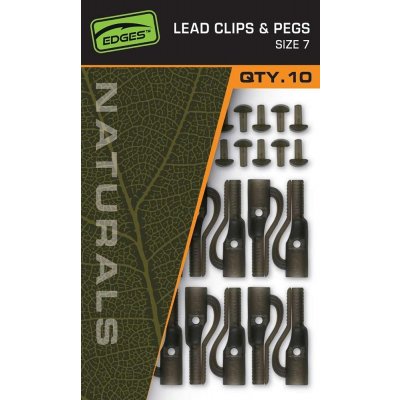 Fox Závěsky Edges Naturals Lead Clips & pegs Size 7 10 ks – Zbozi.Blesk.cz