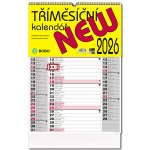 Nástěnný tříměsíční NEW 2026 – Zboží Dáma