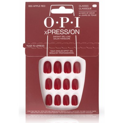 O.P.I. OPI xPRESS/ON Big Apple Red 30 ks – Sleviste.cz