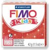 Fimo Staedtler kids červená se třpytkami 42 g