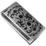 Spona na peníze Pěkně zdobená ocelová – Zboží Dáma