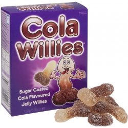 S&F Jelly Willies Želatinové bonbony ve tvaru penisu s příchutí coly 120 g