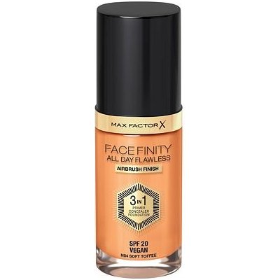 Max Factor Facefinity All Day Flawless SPF20 tekutý make-up s uv ochranou N84 Soft Toffee 30 ml – Zboží Mobilmania