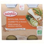 Babybio Hrášek a pastiňák s cuketou a telecím masem 2 x 200 g – Zboží Dáma