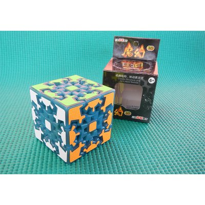 HelloCube Gear Cube luminiscenční modrá