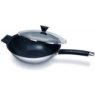 Ken Hom Excellence nerezový wok s nepřilnavým povrchem a skleněnou poklicí 32 cm – Zbozi.Blesk.cz