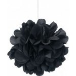 Dekorační závěsné pom pomy černé 23cm – Zboží Dáma