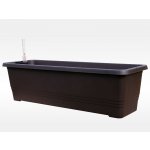 PLASTIA Samozavlažovací truhlík BERGAMOT 60 cm čokoládový – Hledejceny.cz