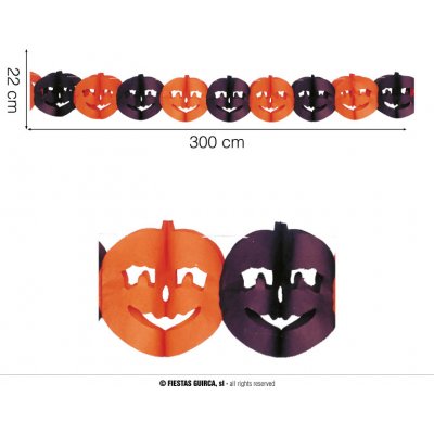 Girlanda HALLOWEEN 22 X 300cm – Zboží Dáma