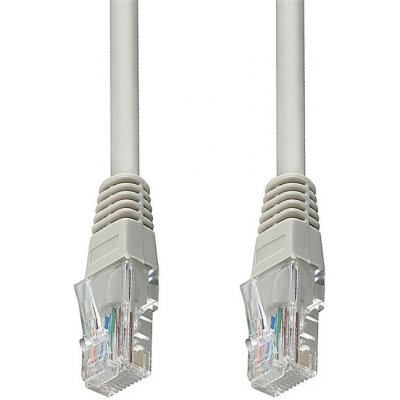 Lexton 371203550S UTP, patch, RJ45 CAT5E, 0,25m, šedý – Zboží Živě