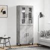 Příborník do zásuvky zahrada-XL Skříň highboard betonově šedá 69,5x34x180 cm kompozitní dřevo 3198237