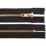Prima-obchod Kovový / mosazný zip No 4 délka 18 cm kalhotový POL, barva Černá – Hledejceny.cz