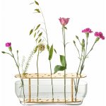 Váza IKEBANA 33 cm, zlatá, sklo, Fritz Hansen – Hledejceny.cz