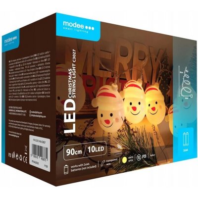 Světýlka sněhuláci BAT modee 0,9m TEPLÁ bílá 10LED ML-C3027 – Hledejceny.cz