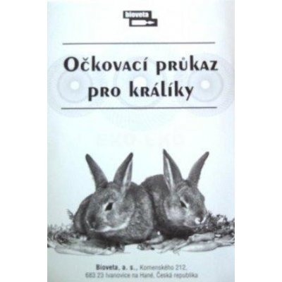 Bioveta Očkovací průkaz pro králíky – Zboží Dáma