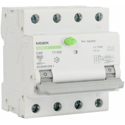 Noark 111502 Ex9NL-N 3P+N B40 30mA EU – HobbyKompas.cz