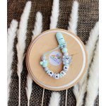 Puntja.cz klip na dudlík medvídek se jménem šedá – Zboží Dáma