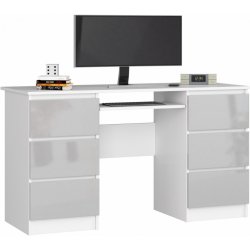 Ak Furniture A-11 135 cm bílý / šedý