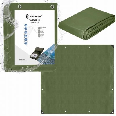 Springros Krycí plachta s oky 3x3 m 120g PE zelená PROTECT GA2135-XG – Zboží Dáma
