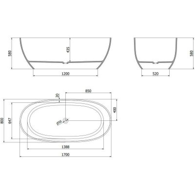 Mexen Pure 170 x 80 cm 58071708018 – Hledejceny.cz