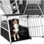 TecTake Přepravní box pro psa se šikmou zadní stěnou 66 x 90 x 69 cm – HobbyKompas.cz