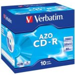 Verbatim CD-R 700MB 52x, Super AZO, jewel, 10ks (43327) – Sleviste.cz