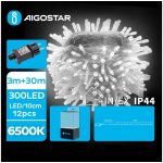 Aigostar B.V. Aigostar - LED Venkovní vánoční řetěz 300xLED/8 funkcí 33m IP44 studená bílá B10303JH7 – Hledejceny.cz