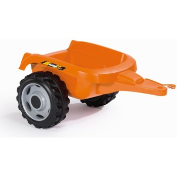 Builder Max Šlapací traktor s bagrem a vozíkem oranžový