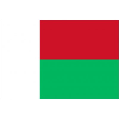Madagaskar vlajka - 60 x 90 cm - tunel, karabina – Hledejceny.cz